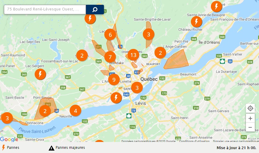 Pluie Verglacante A Quebec Plus De 40 000 Abonnes Prives De Courant Actualites Zone911 Media Collaboratif