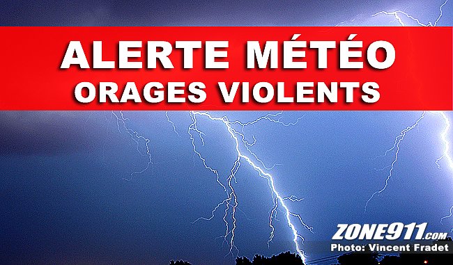 EN DIRECT - Alerte d'orages violents en vigueur en cours région de Québec  et les environs - Actualités - ZONE911 (média collaboratif)