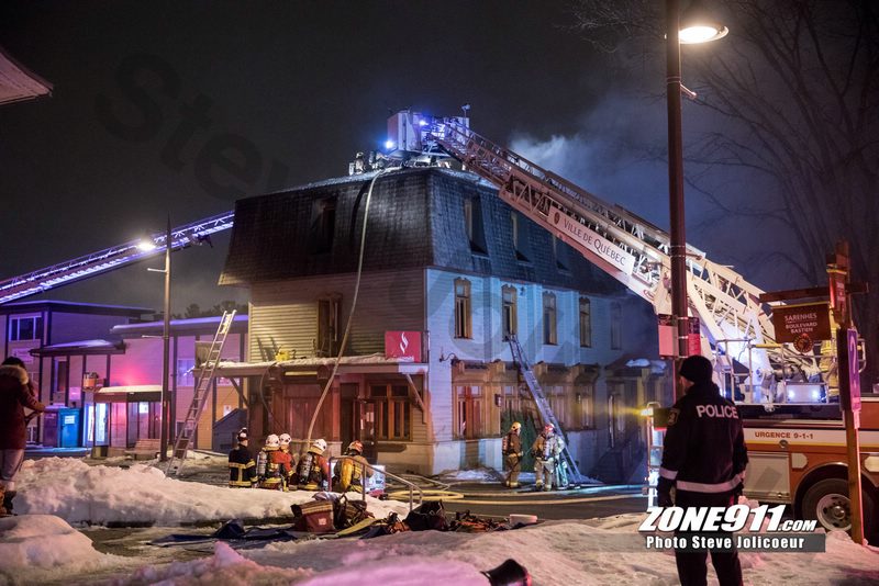 INCENDIE MAJEUR à Wendake au restaurant la Sagamité