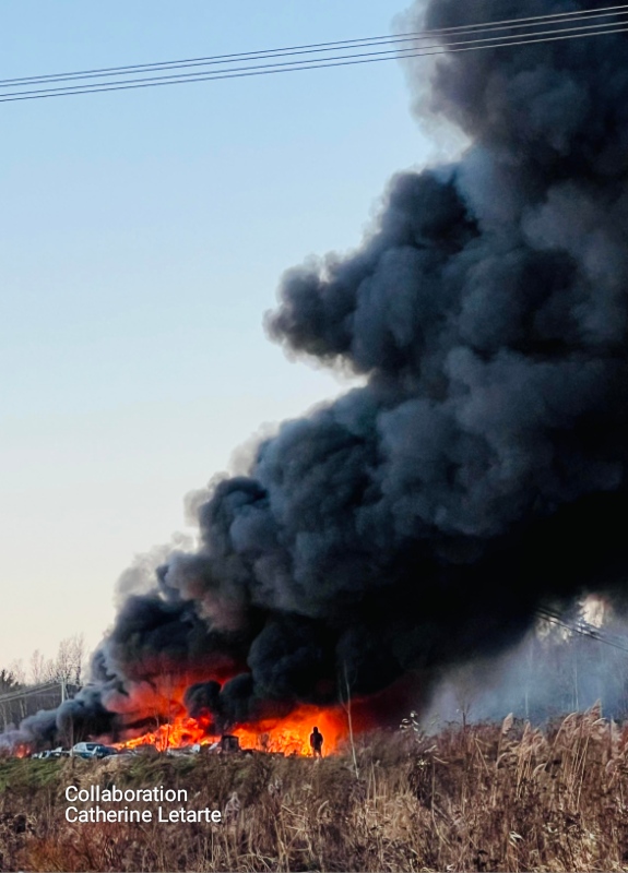 Incendie majeur sur la rue de la Faune dans le secteur nord de la Ville de Québec 