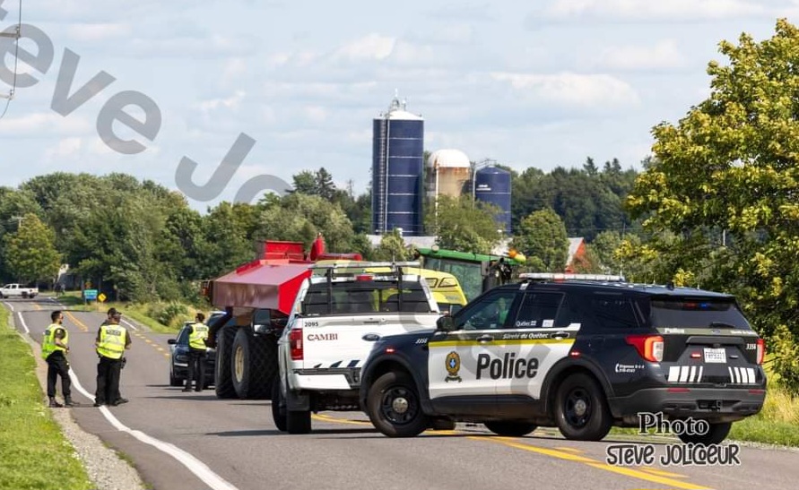 Accident mortel à St-Isidore - Collision entre une moto et un tracteur de ferme