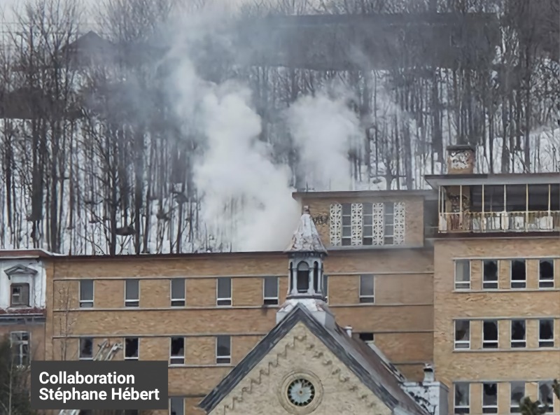 ENQUÊTE EN COURS - L'incendie dans un ancien couvent de soeurs à Ste-Anne de Beaupré serait d'origine criminelle