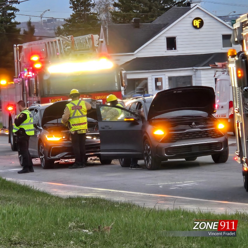 Québec: Accident sur la rue Seigneuriale à Beauport 