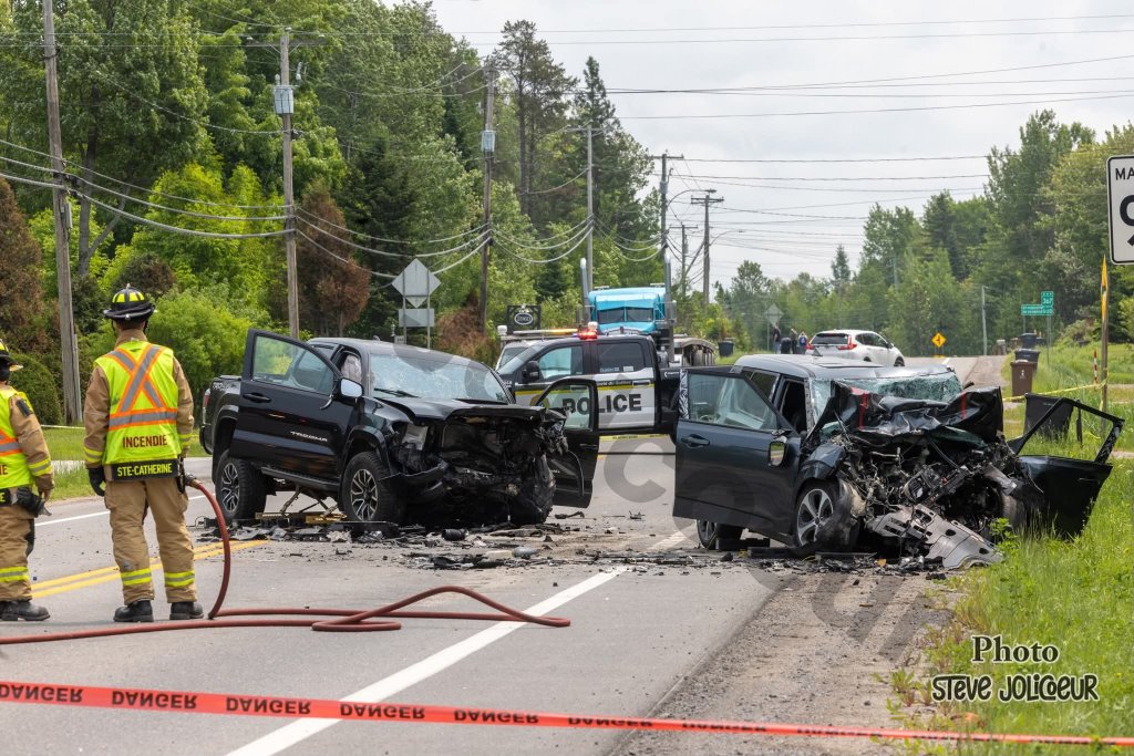 Grave accident à Ste-Catherine-de-la-Jacques-Cartier route 367