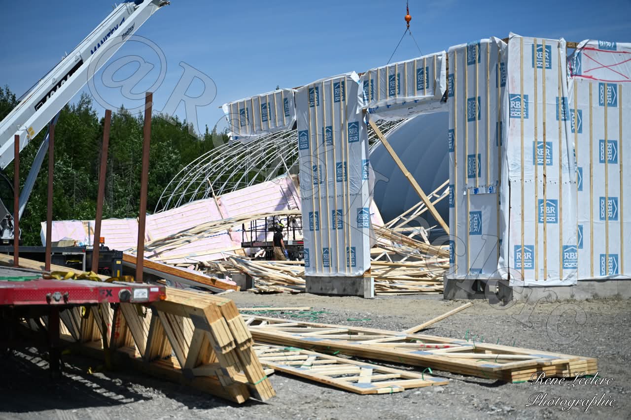 Effondrement d'une structure en Beauce : un travailleur blessé à Saint-Isidore