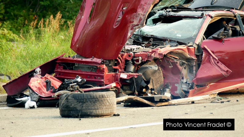 Grave accident dans la côte La Miche à Saint-Joachim