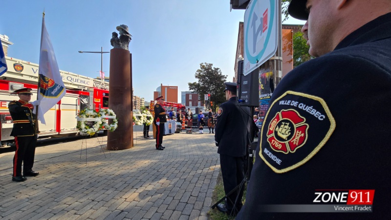 Une cérémonie a eu lieu pour ne pas oublier les 34 pompiers morts en devoir à Québec 