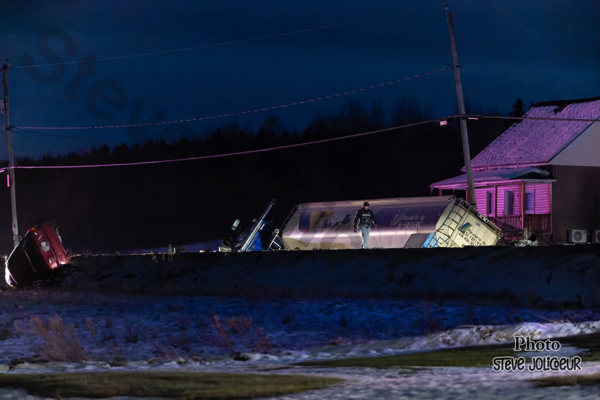 ( Mise à jour ) - Accident mortel sur la route 112 à Saint-Frédéric-de-Beauce