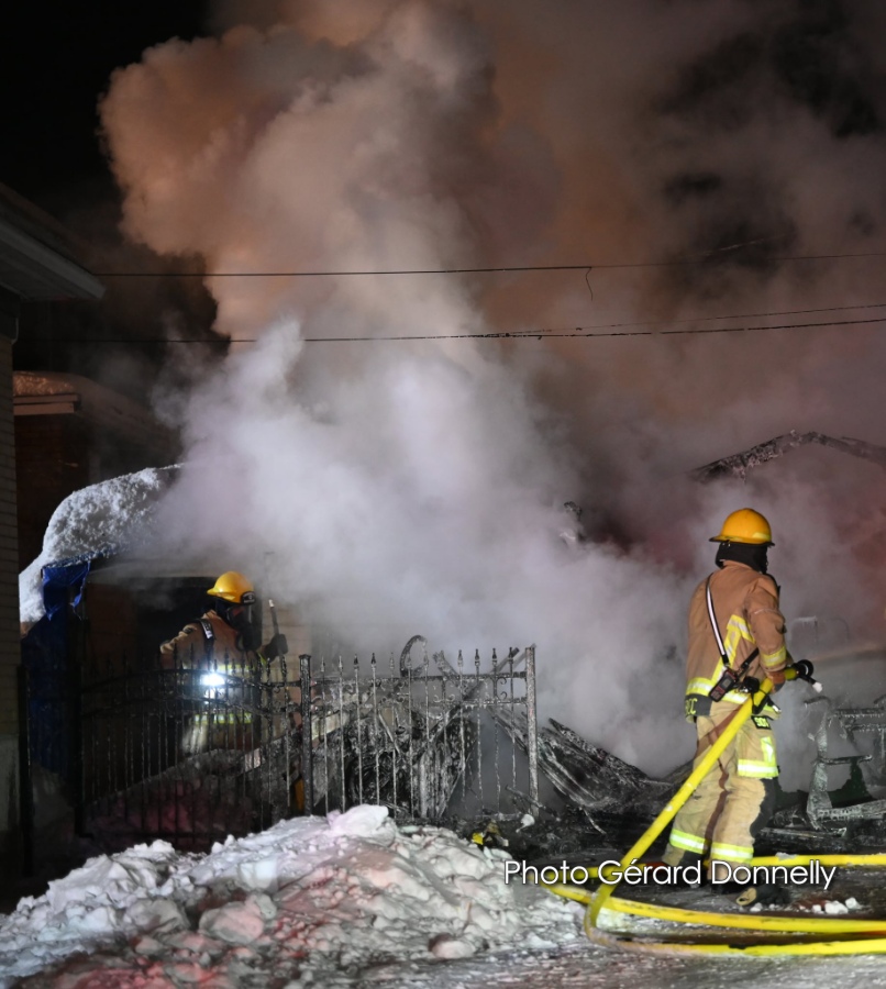 Incendie à Québec dans un le secteur de Duberger 