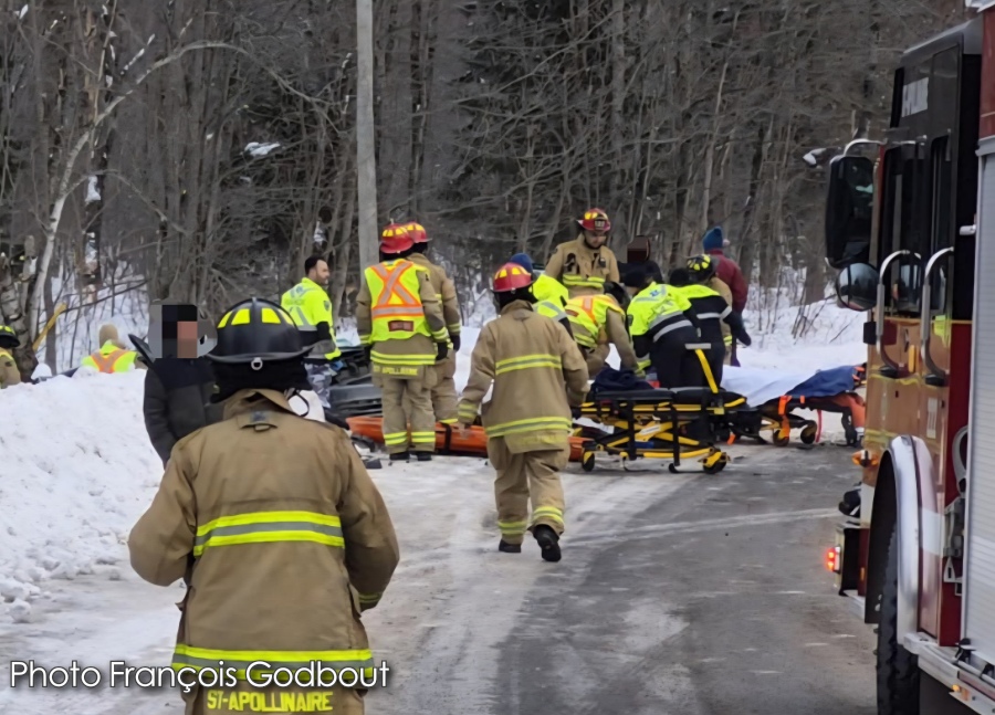 Collision frontale à Saint-Apollinaire : un décès , deux blessés et un conducteur arrêté (NOUVELLES INFORMATIONS)
