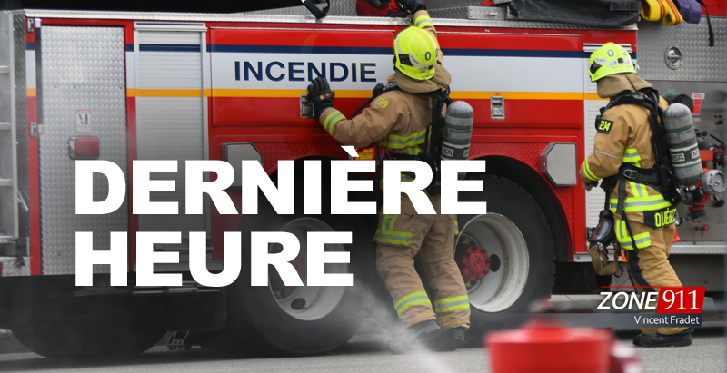DERNIÈRE HEURE - Incendie en cours à Wendake